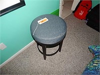 Fabric swivel stool