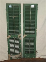 Pair of Antique Closable Shutters (59"x15")