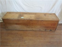 Antique Wood/Kindling Box (67"L x 18.5"W x 18"H)