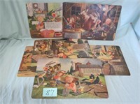 6 Vintage Merrie Melodies Cartoon Placemats