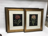 Set of 4 floral pictures