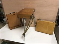 3 travel easels.