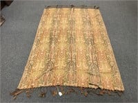 Tapestry table runner with tassels
