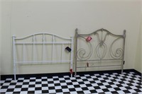 GROUP OF (2) HEAD BOARDS, METAL, (1) 60"(W) X