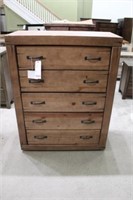 DRESSER CHEST, PROGRESSIVE, WOOD, 5 DRAWER,