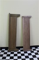 GROUP OF (2) FOOT BOARDS, WOOD, (1) 68"(W) X