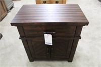 NIGHT STAND, JAX, WOOD, 1 DRAWER, 2 DOOR, 28"(W)