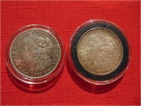 1885 & 1890 Morgan High Grade Silver Dollars