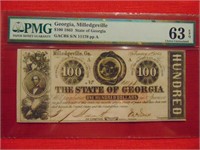 1863 Confederate $100 Bill