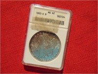 Graded 1883 Morgan Silver Dollar