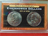 Eisenhower Dollars First & Last Collection