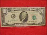 1963 $10 bill has (5) 9's in the serial #