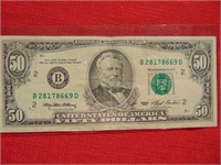 1993 Small Face $50 Bill