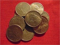 (10) 2000 Sacagawea Dollars