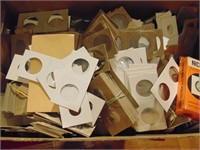 1 Box of Numismatic Supplies -- Coin mounts, etc