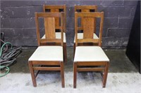 Four Wooden Dining Chairs