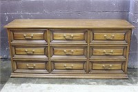 Wooden 9-Drawer Dresser