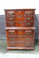Vintage 6 Drawer Wooden Chest of Drawers