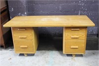 6 Drawer Wooden Desk