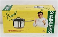 Emerilware Stainless 3 Qt Sauce Pan In Box New