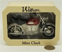 New Waltham Motorcycle Mini Clock 8513392