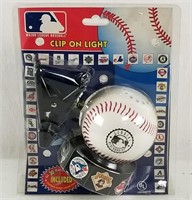 Vintage Mlb Baseball Clip On Light W/ Stickers
