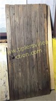 Primitive tongue and groove door 33x72in