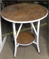 Possibly Heywood Wakefield wicker table with