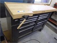 Craftsman roll cabinet w/ butcher block top