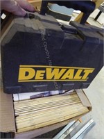 Empty DeWalt box & misc. woodworking books