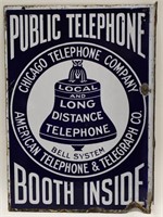 DSP Bell System Telephone Booth Advertising Sign