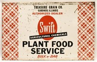 Large SST Swift Plant Food Service Adv Sign