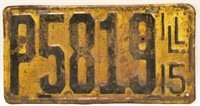 1915 Illinois License Plate