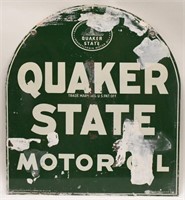 DST Quaker State Motor Oil Tombstone Sign
