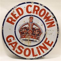 SSP Red Crown Gasoline Advertising Sign