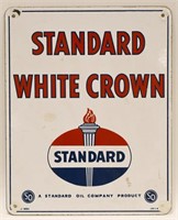 SSP Standard Oil White Crown Pump Plate