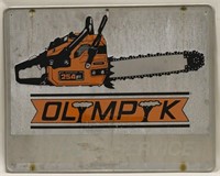 SST Olympyc Chainsaw Advertising Sign