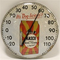 Vintage Kasco Dog Food Advertising Thermometer