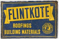 SST Embossed Flintkote Building Material Adv Sign