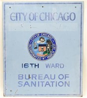 SST City Of Chicago Bureau Of Sanitation Sign