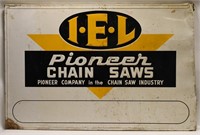 SST Embossed Pioneer Chain Saws Advertising Sign
