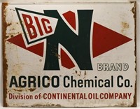SST Big N Brand Agrico Chemical Advertising Sign