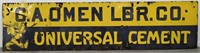 Large SSP C.A. Omen Universal Cement Adv Sign