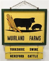 DST Murland Farms Cattle & Swine Advertising Sign