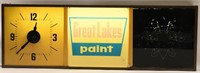 Great Lakes Paint Motion Advertising Clock