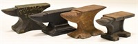 Lot Of 4 Advertising & Small Anvils