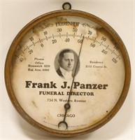 Frank J. Panzer Funeral Director Adv Thermometer