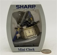 New Sharp Fishing Themed Mini Clock 8513236