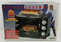 New George Foreman 8 In 1 Toaster Oven Broiler