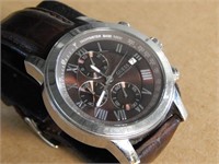 GUESS Leather Chronograph Mens Watch